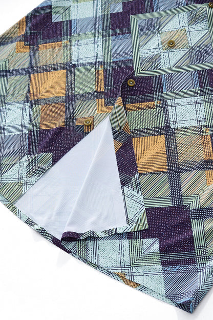 Diamond Plaid Stretch Shirt – El Baron KHAKI