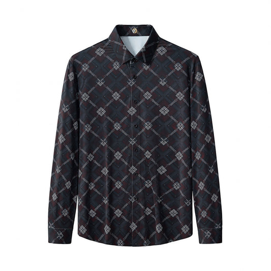 Geometric Seamless Shirt – El Baron BLACK
