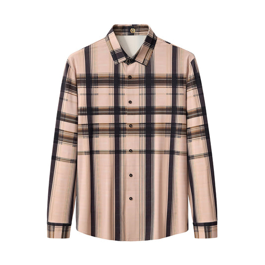 Heritage Plaid Stretch Woven Shirt-El Baron KHAKI