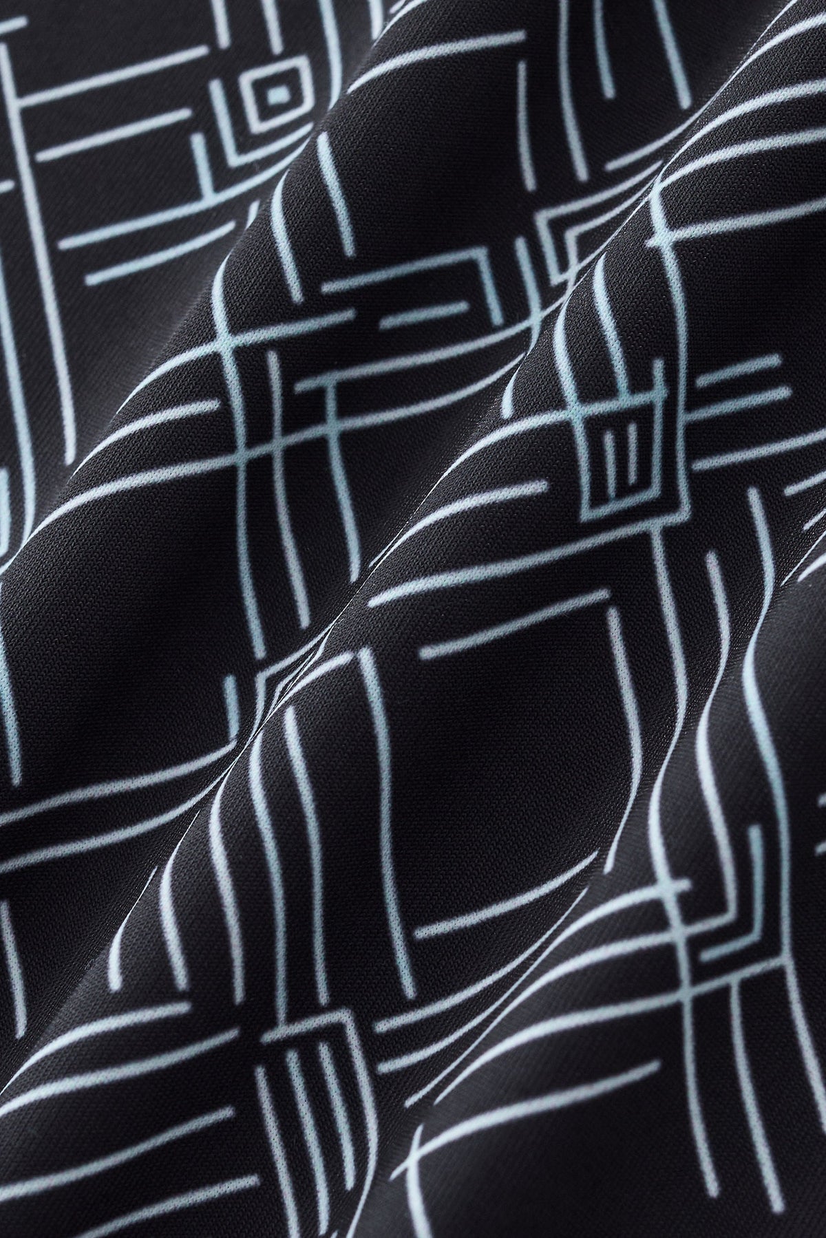Seamless Geo Print Shirt – El Baron BLACK