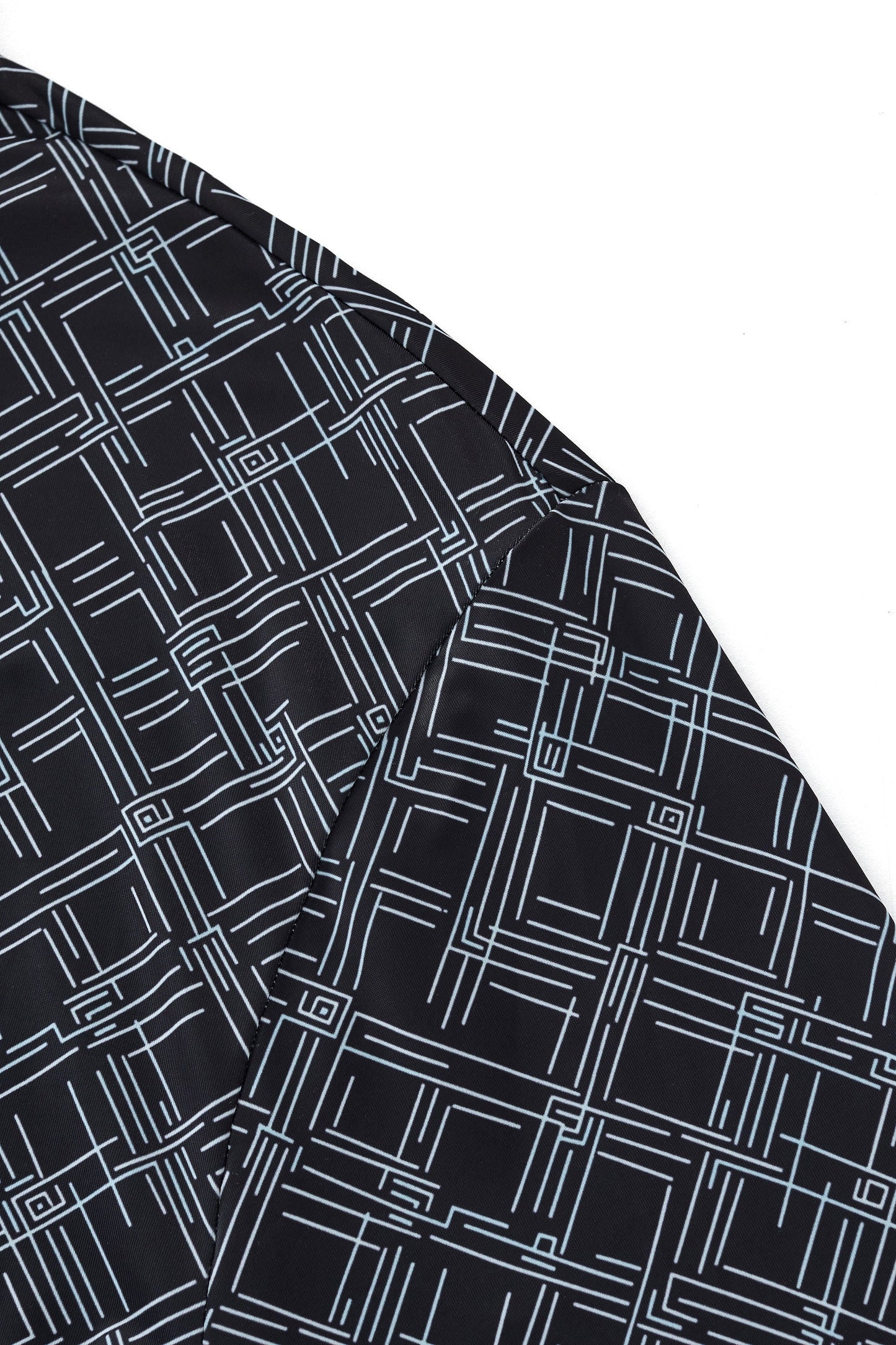 Seamless Geo Print Shirt – El Baron BLACK