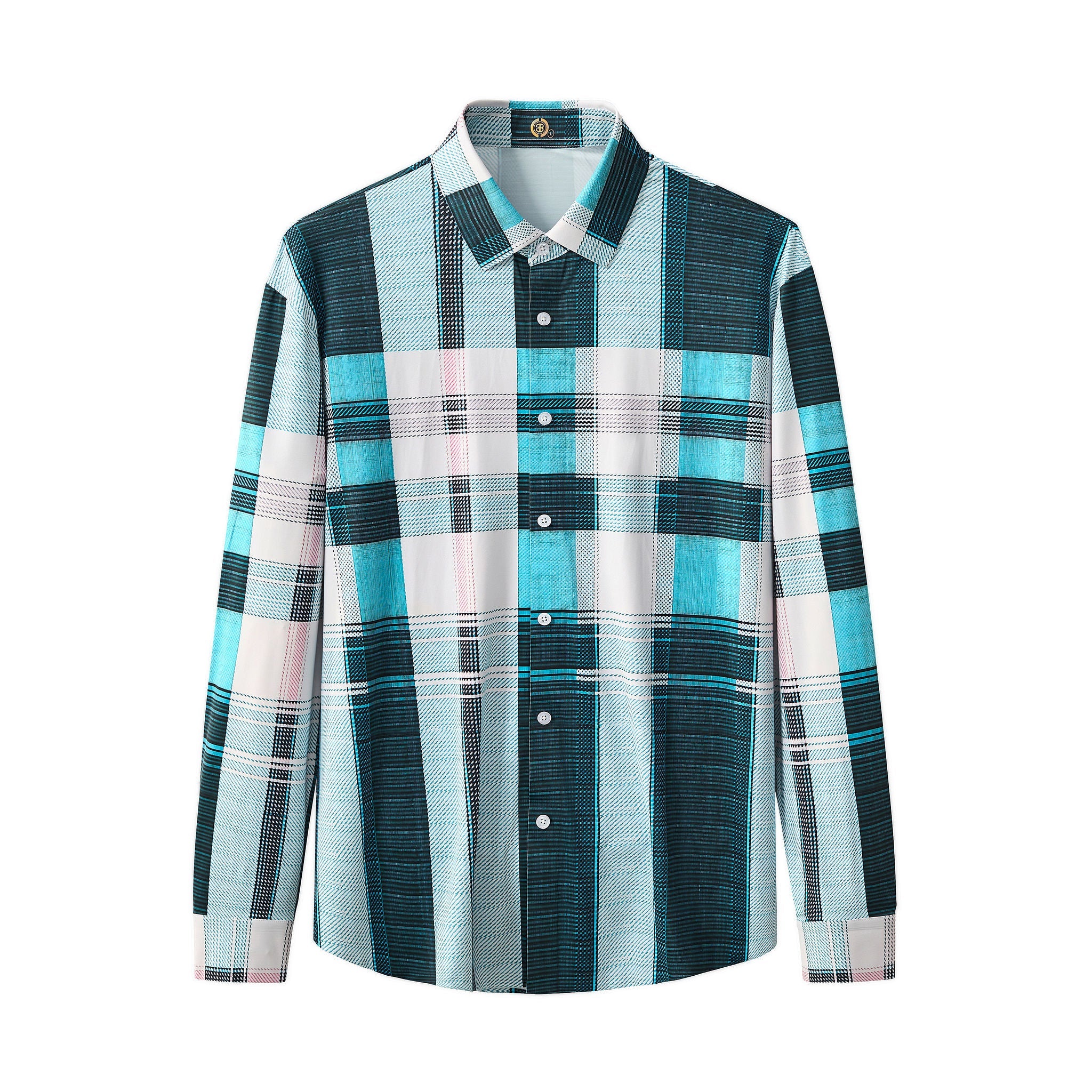 Seamless Plaid Stripe Shirt – El Baron GREEN