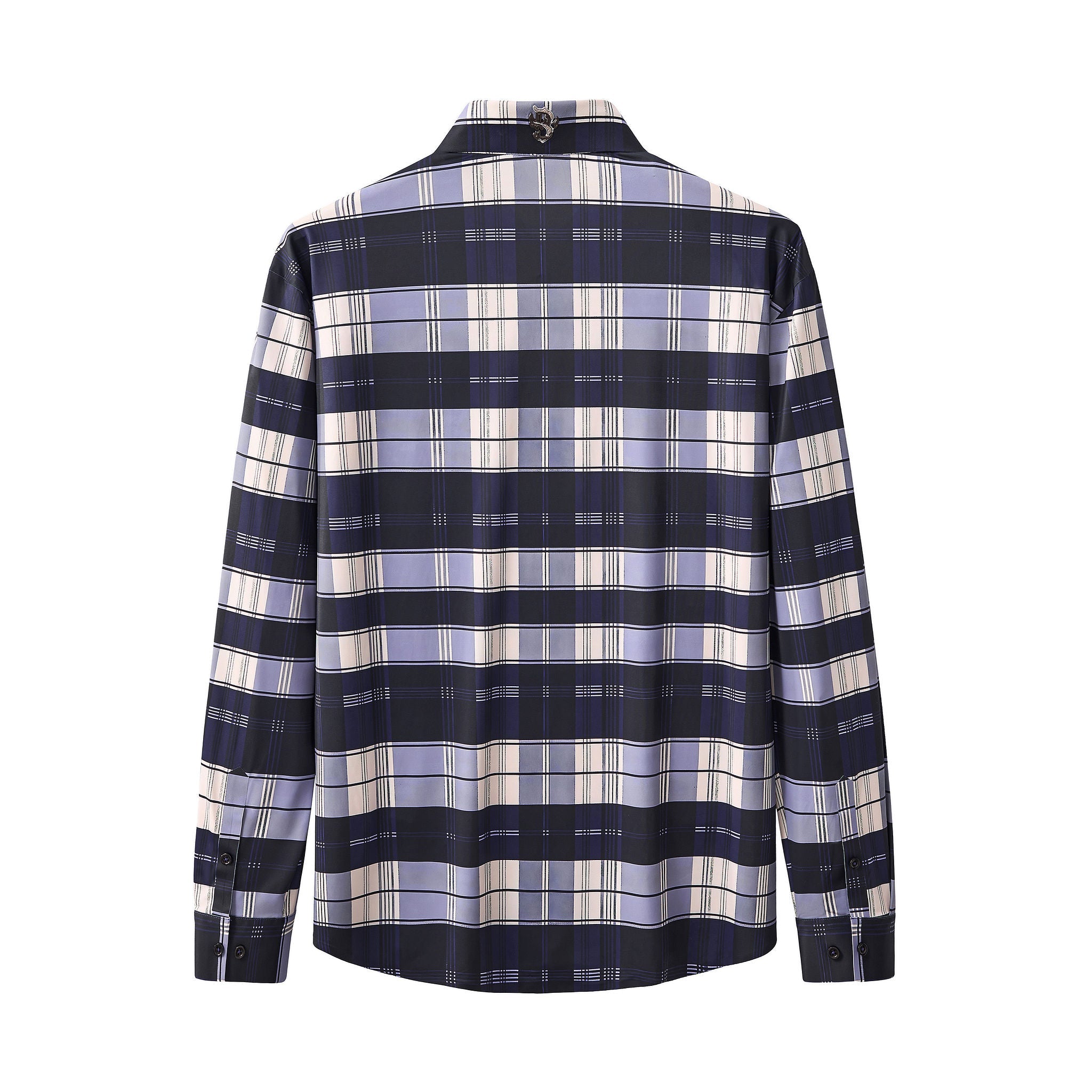 Seamless Classic Plaid Shirt – El Baron NAVY