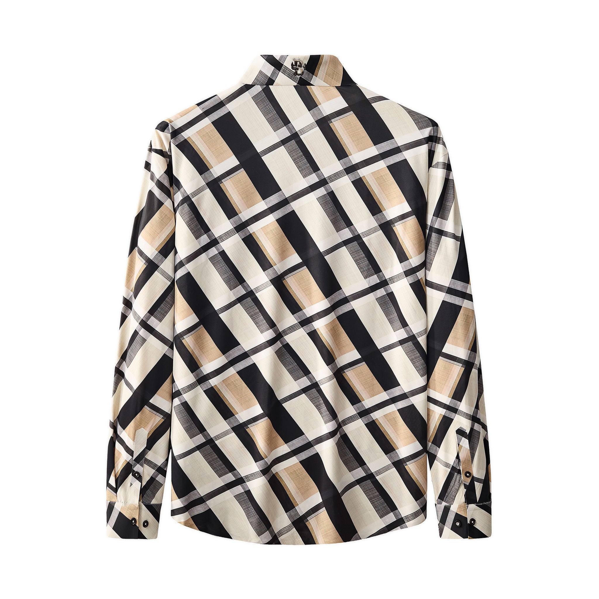 Seamless Bold Plaid Shirt – El Baron KHAKI