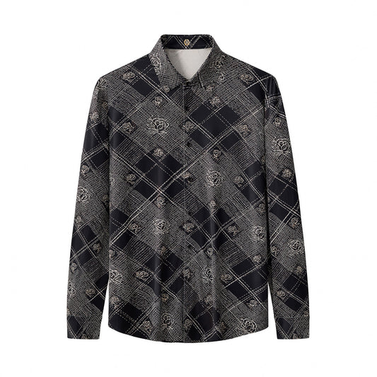 Seamless Rose Plaid Shirt – El Baron ESSPRESSO