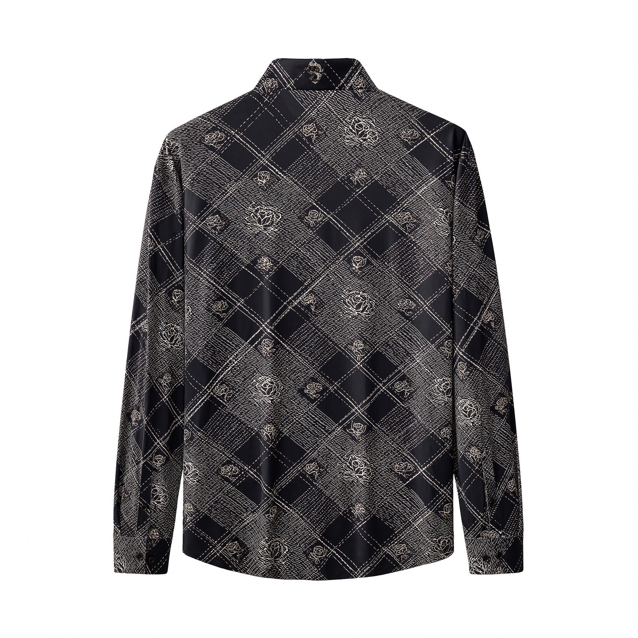 Seamless Rose Plaid Shirt – El Baron ESSPRESSO