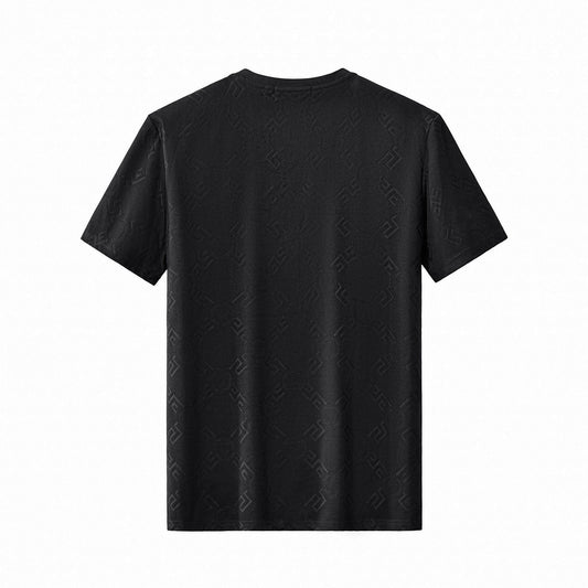 Embossed Monogram Tee – El Baron BLACK