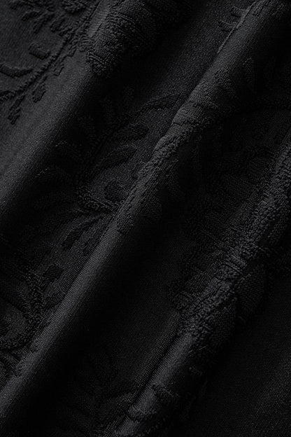 Embossed Paisley Tee – El Baron BLACK
