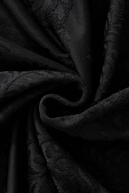 Embossed Paisley Tee – El Baron BLACK