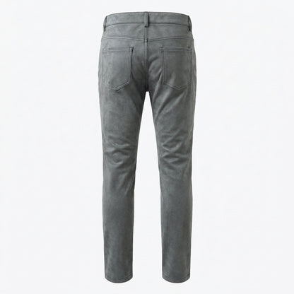 LCR Men's LC-PL10 Grey PU Leather Pants