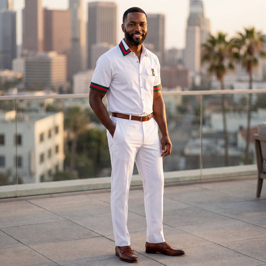 Prestige LUX-690 White Linen Shirt