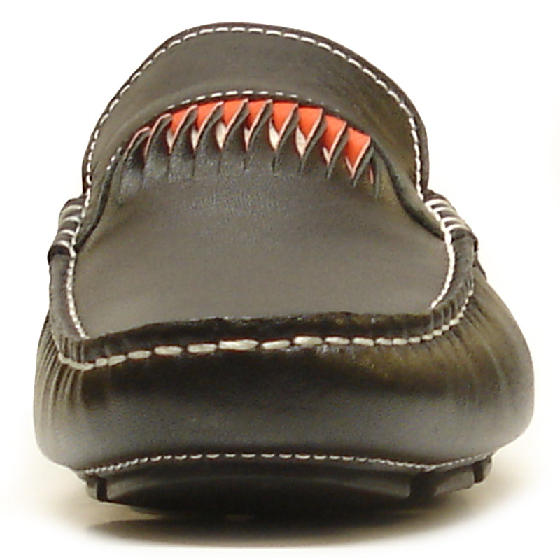 FI-3085 Black Leather Encore by Fiesso Driving Shoe