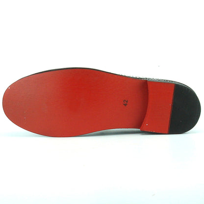 FI-7118 Silver Glitter Slip on Loafer Fiesso by Aurelio Garcia