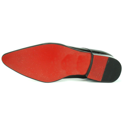 FI-7237 Black Leather Multi color Slip on Fiesso by Aurelio Garcia