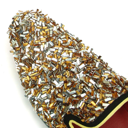 FI-7498 Gold Slip on Loafer Fiesso by Aurelio Garcia