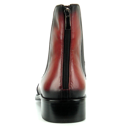 FI-8708 Burgundy Leather Wing Tip Boot Fiesso by Aurelio Garcia