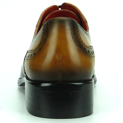 FI-8713 Tan Leather Cap Toe Lace up Encore by Fiesso