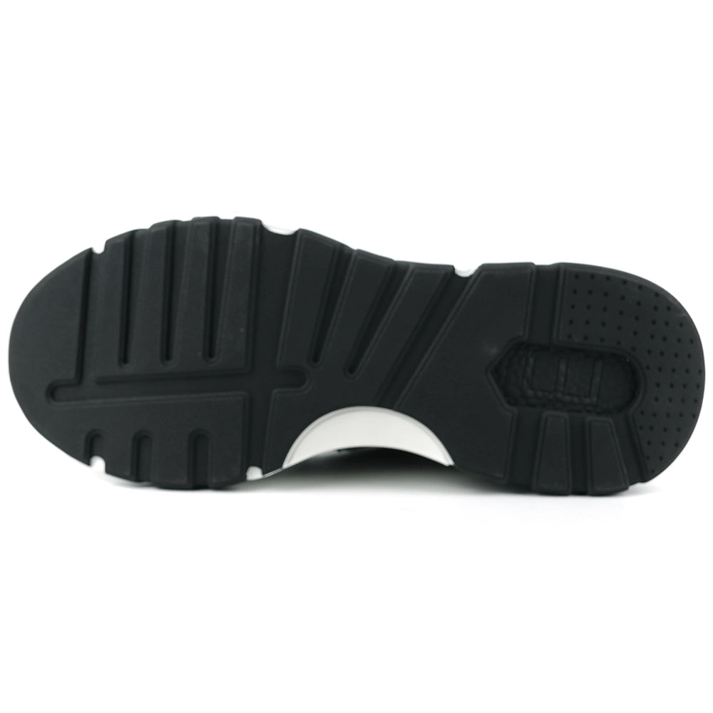 FI-2407 Black Suede Rhinestones Lane up Sneaker Encore by Fiesso