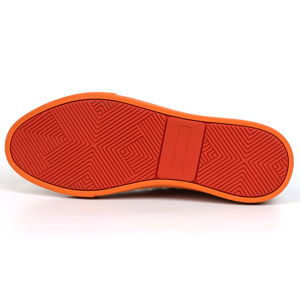 FI-2415-2 Orange Patent Leather Lace up Sneaker Encore by Fiesso