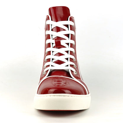 FI-2416 Red Patent Leather Lace up High top Sneaker Encore by Fiesso