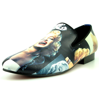 FI-7336-M Marilyn Monroe Print Slip on Loafer Fiesso by Aurelio Garcia