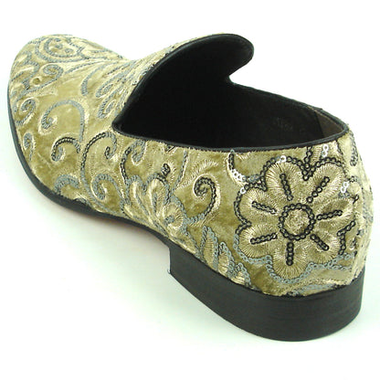 FI-7363 Beige Slip on Loafer Fiesso by Aurelio Garcia
