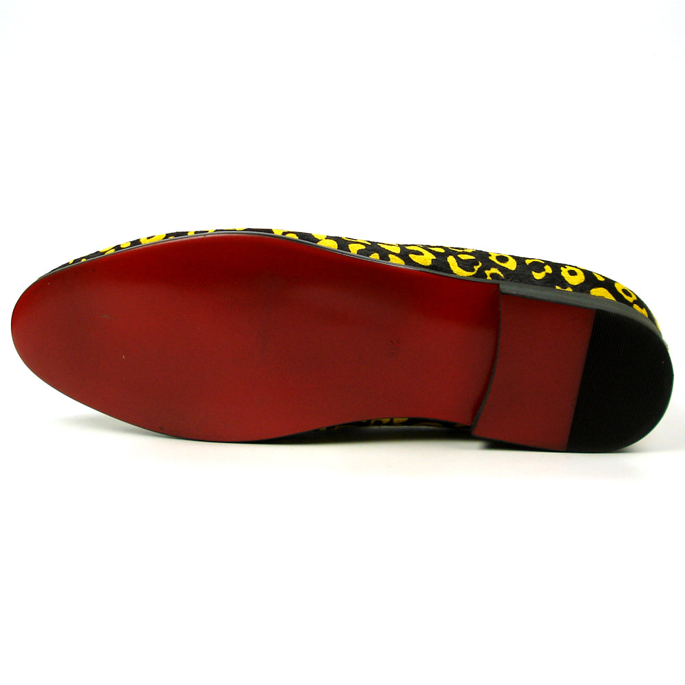 FI-7402 Black Yellow Pony Hair with Tassel Loafer Fiesso by Aurelio Garcia