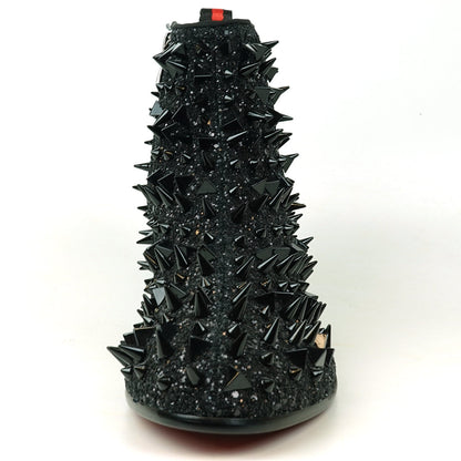 FI-7527 Black Glitter Black Spikes Boot Fiesso by Aurelio Garcia