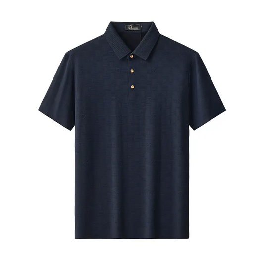 Seamless Check Texture Polo NAVY