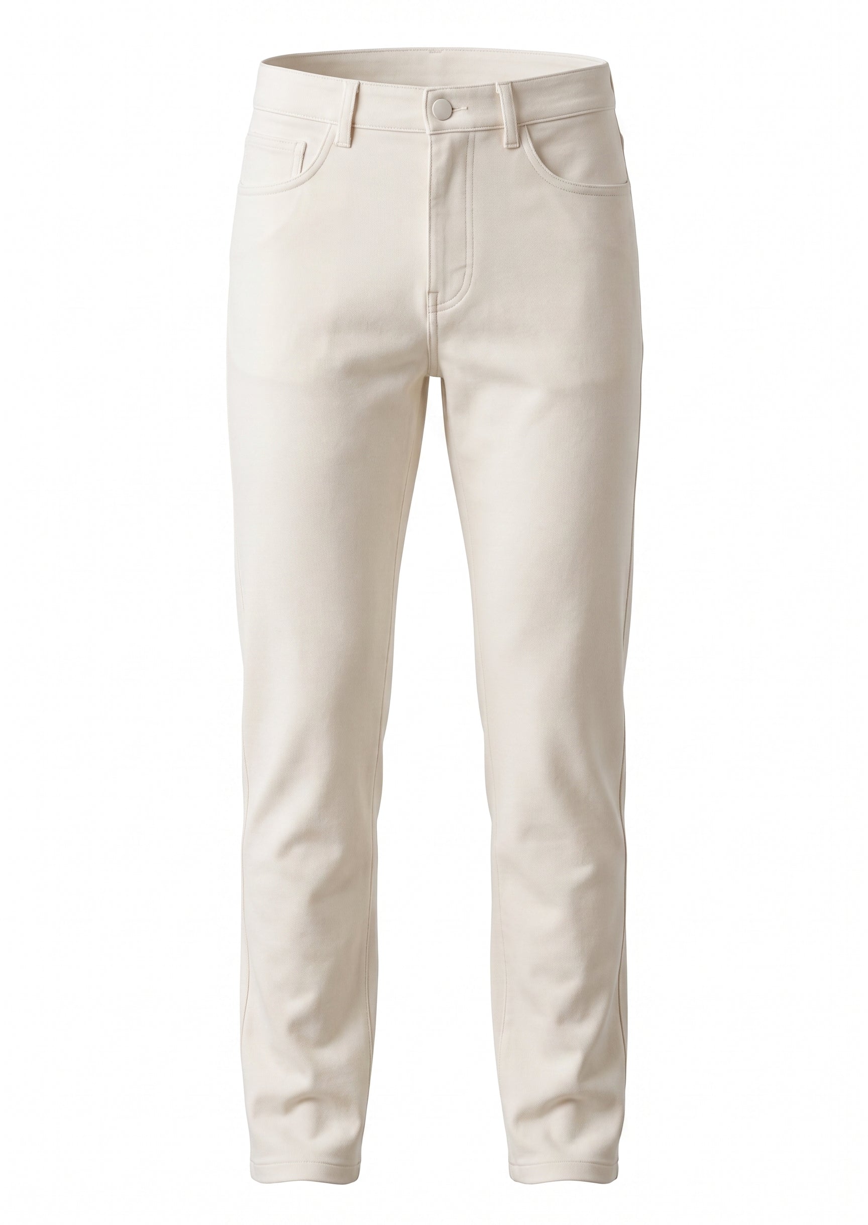 Mario Cavani White Stretch Dress Pants