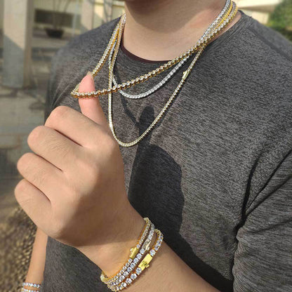 Diamond Iced Out Tennis Chain
