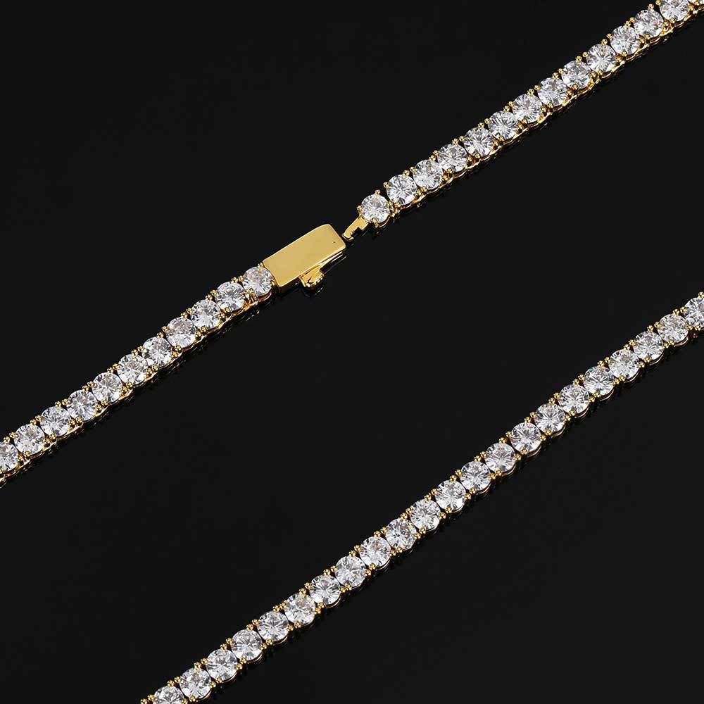 Diamond Iced Out Tennis Chain – Dudes Boutique