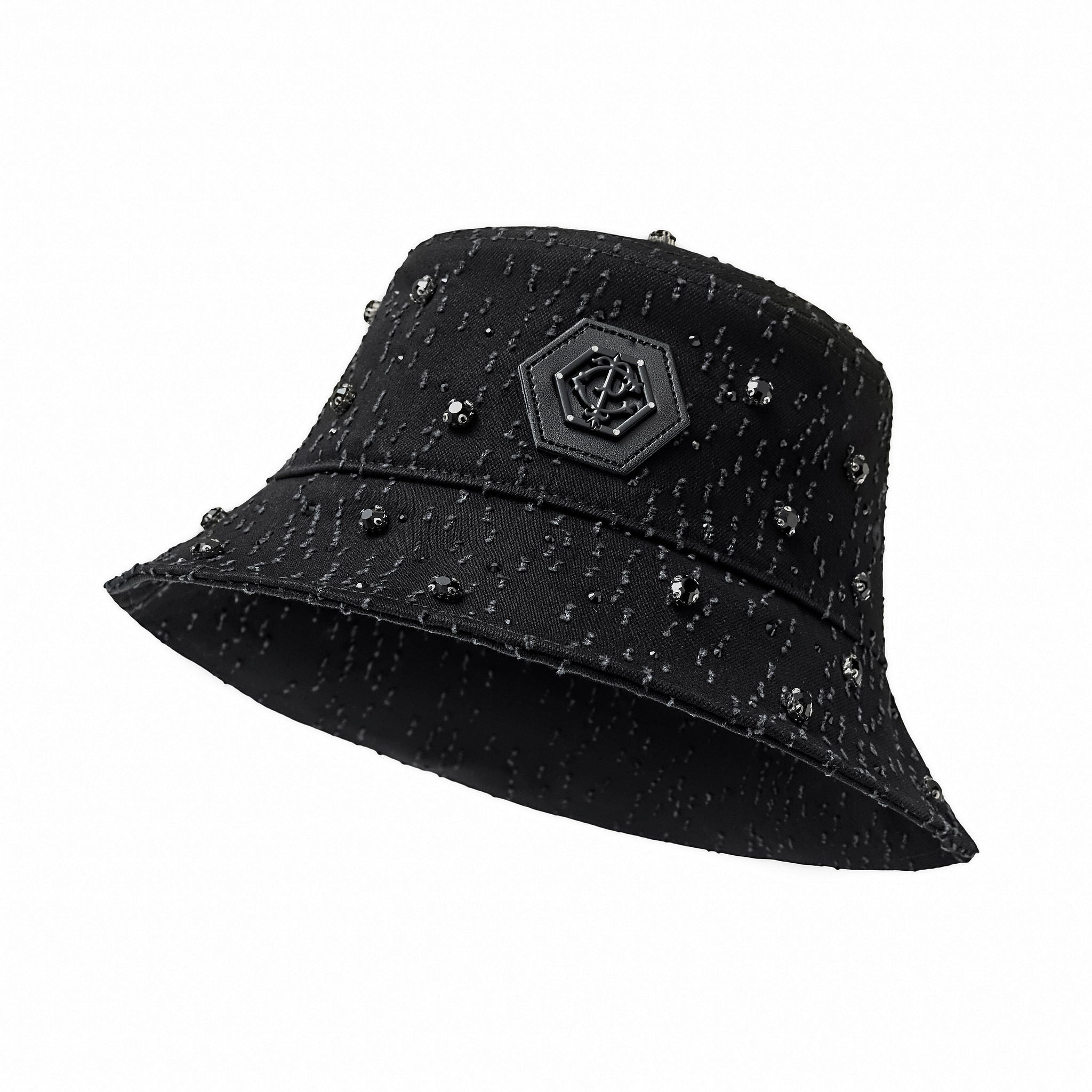 Century Penthouse Cross Denim Hat - Black/Black