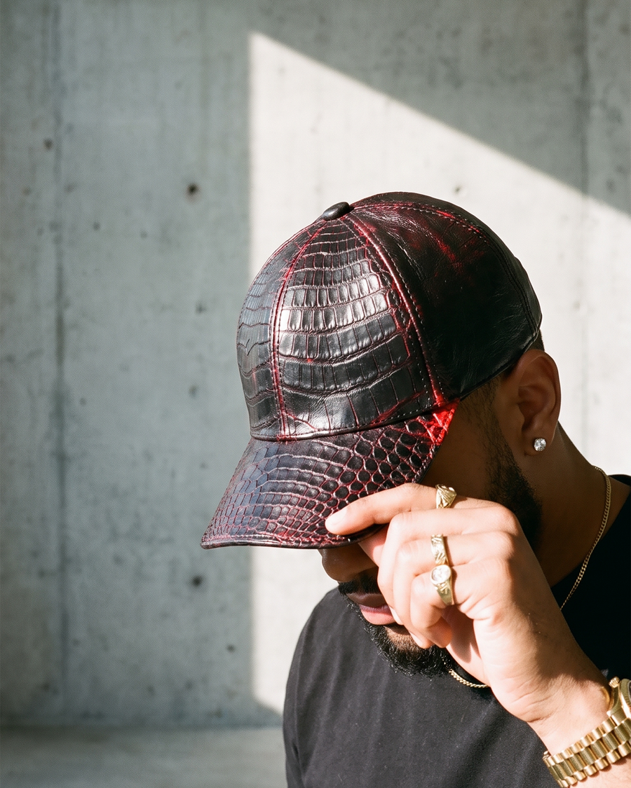 Exotic skin hats