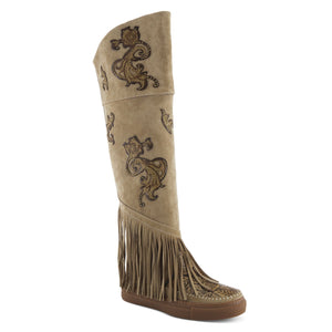 L'ARTISTE HIPHEART TAN TALL WESTERN BOOT - Dudes Boutique