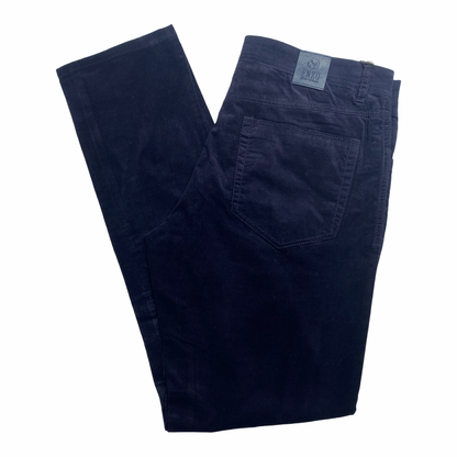 Enzo Alpha-482 dark navy velour high end pants