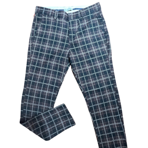 Lorenzzo Franco Brown Plaid Wool Trousers - Dudes Boutique