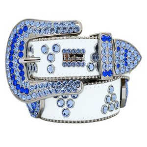 b.b. Simon Bluebell Flower Crystal Belt - Dudes Boutique