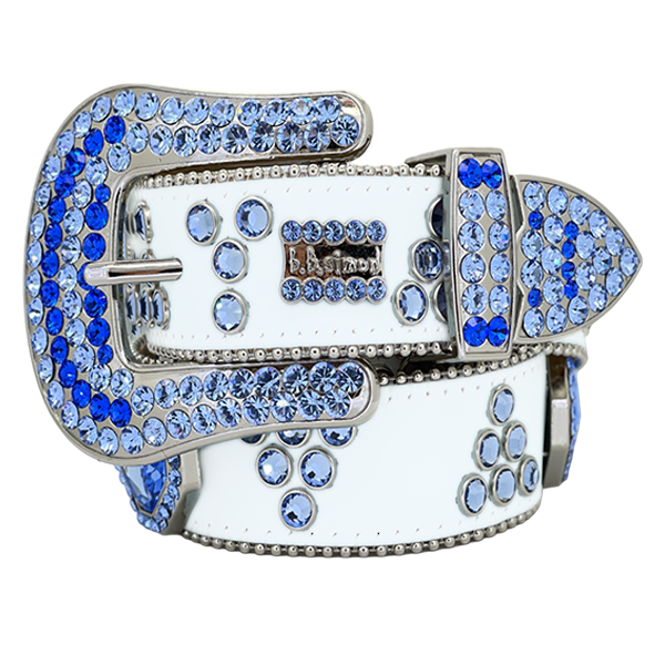 b.b. Simon Bluebell Flower Crystal Belt - Dudes Boutique