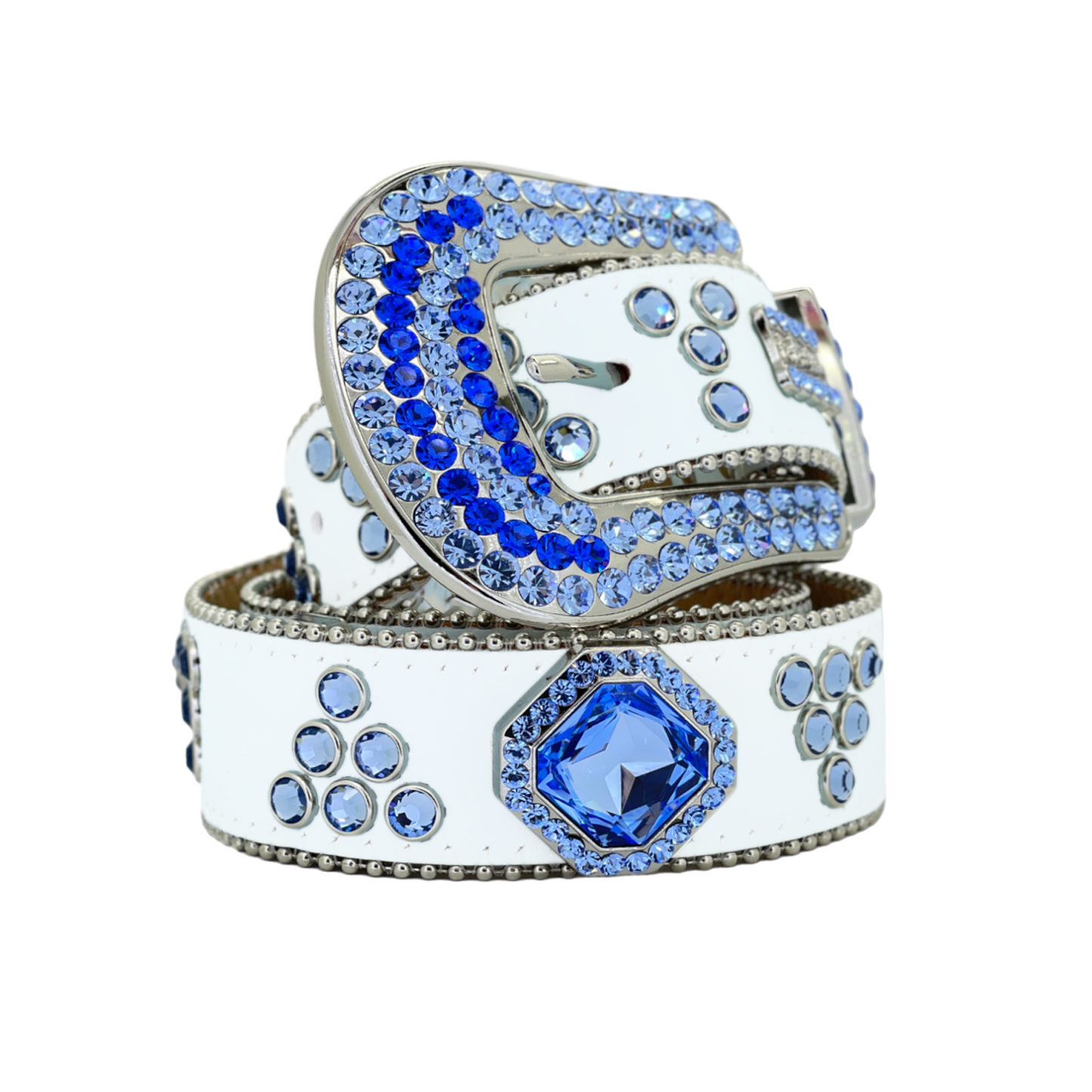 b.b. Simon Bluebell Flower Crystal Belt - Dudes Boutique