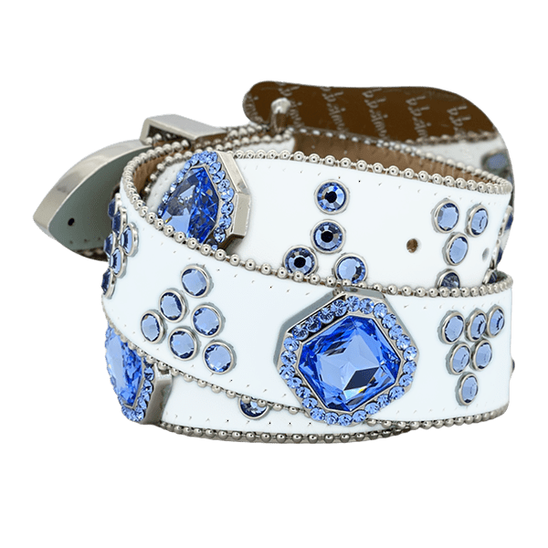 b.b. Simon Bluebell Flower Crystal Belt - Dudes Boutique