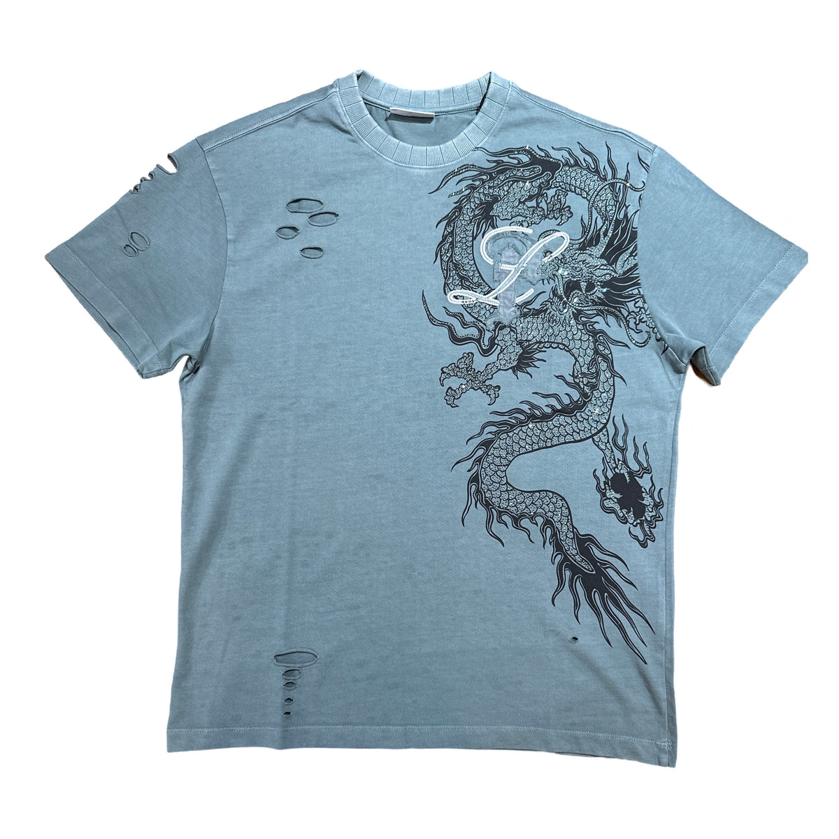 Left Point Evergreen Fog Crystal Dragon Shirt - Dudes Boutique