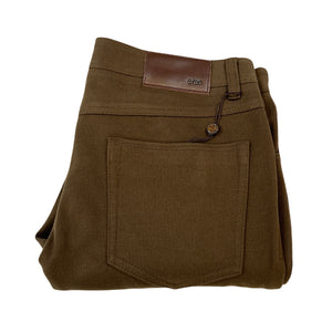 Enzo Alpha-382 Brown Heavy Weight High End Pants - Dudes Boutique