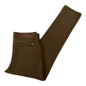 Enzo Alpha-382 Brown Heavy Weight High End Pants - Dudes Boutique