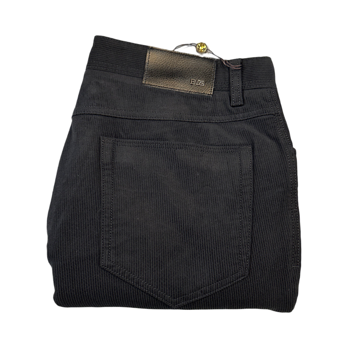 Enzo Alpha-384 black pinwale corduroy high end pants