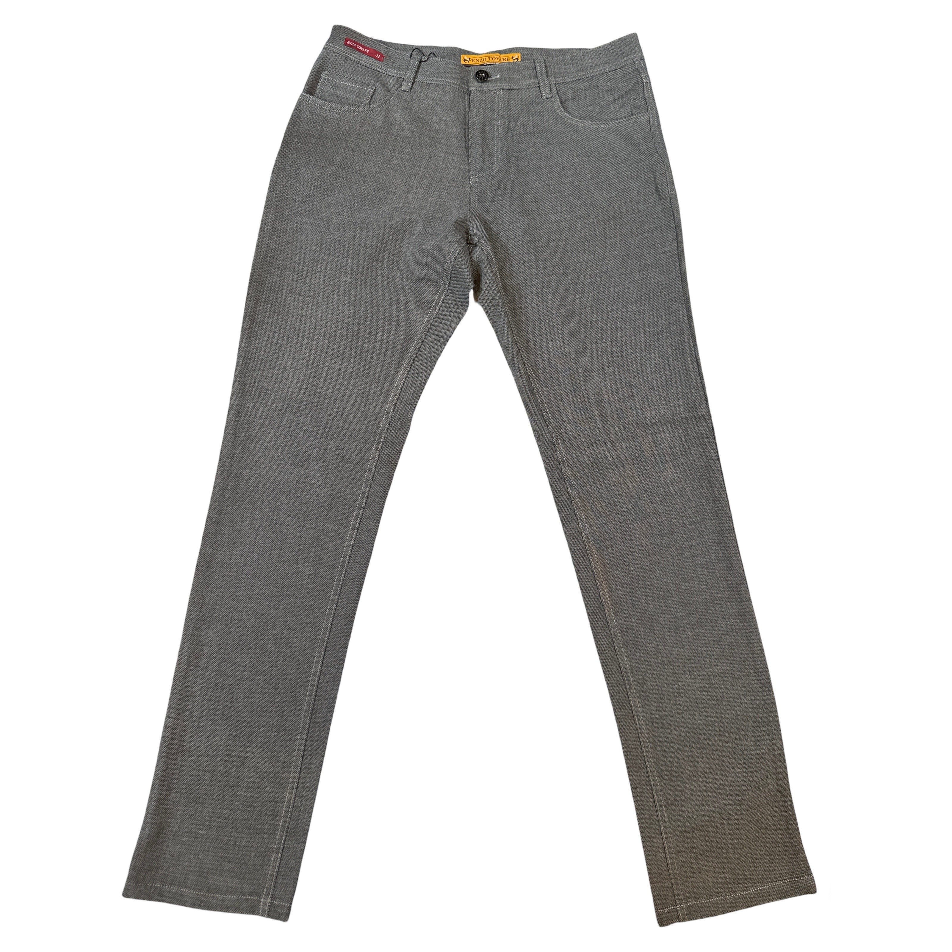 Enzo Alpha-400 Grey High End Pants - Dudes Boutique