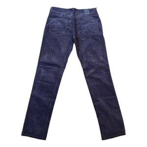 Enzo Alpha-387 Dark Navy Velour High End Pants - Dudes Boutique