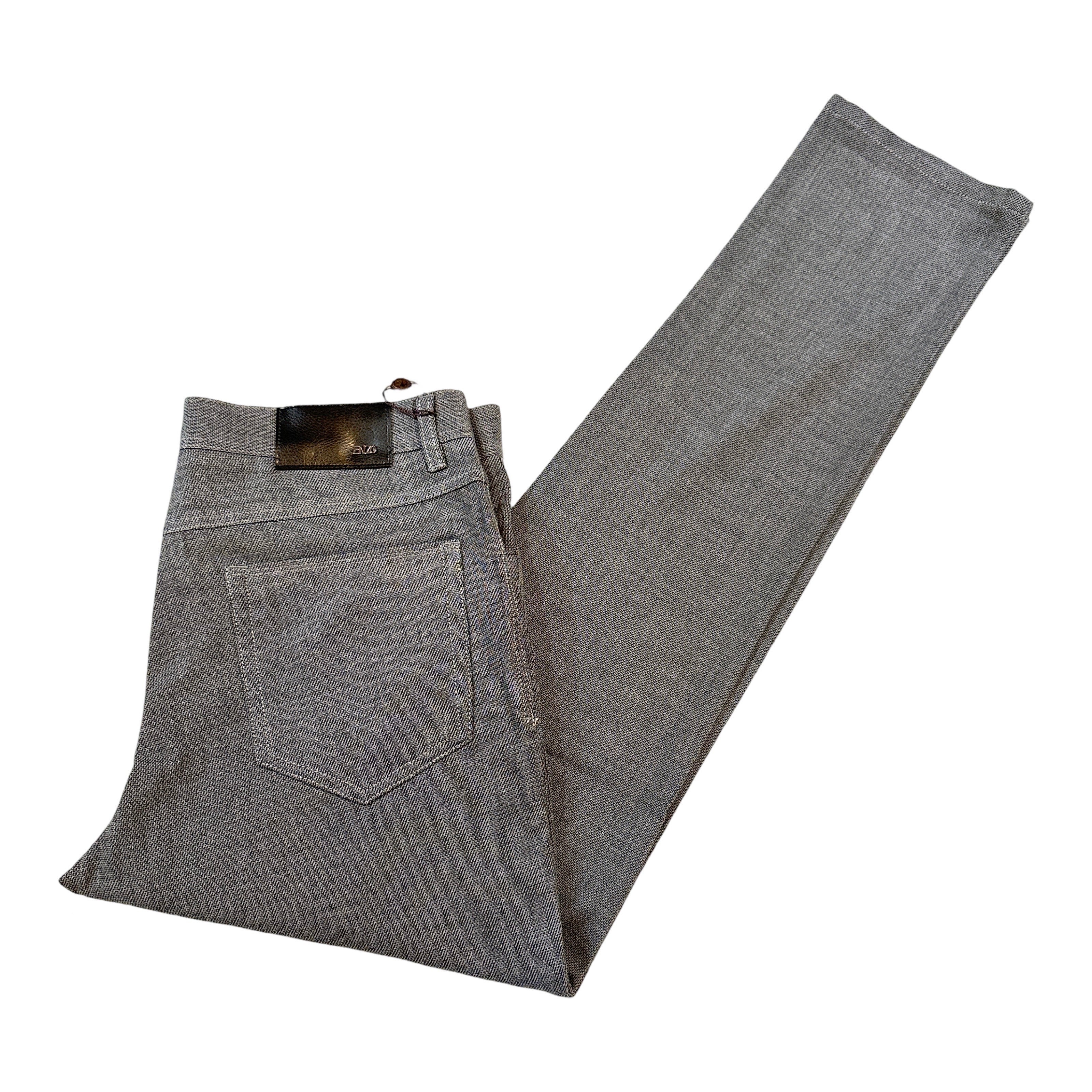 Enzo Alpha-400 Grey High End Pants - Dudes Boutique