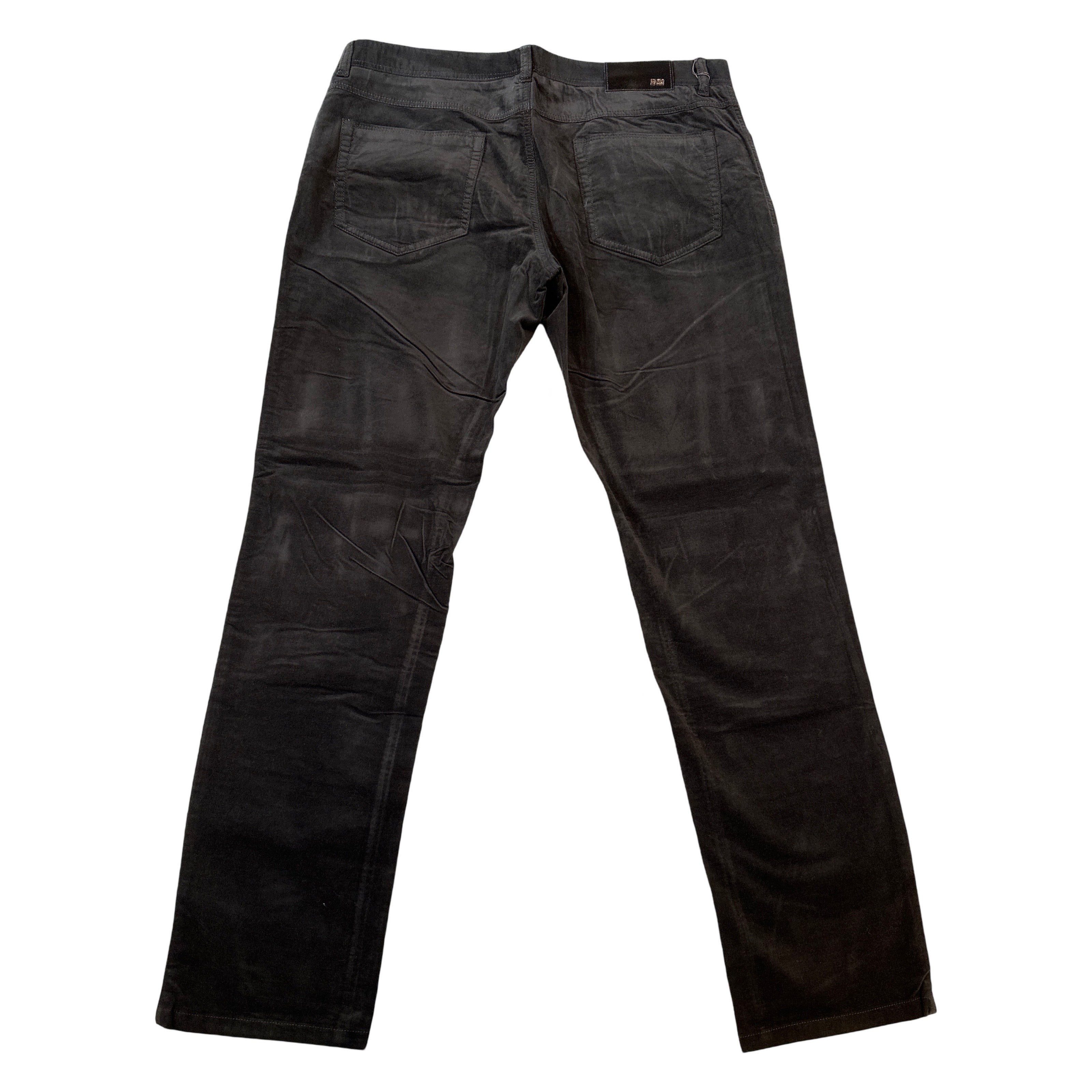 Enzo Alpha-388 Black Velour High End Pants - Dudes Boutique