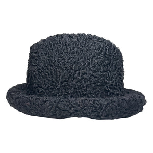 Kashani Black Persian Lamb Fur Top Hat - Dudes Boutique